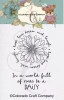 Daisy Mini Clear Stamps Colorado Craft Company by Kris Lauren