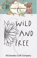 Wild and Free Mini Clear Stamps Colorado Craft Company by Kris Lauren