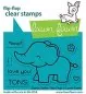 Preview: Elphie Selfie Flip-Flop Stempel Lawn Fawn