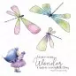 Preview: Stampingbella Bundle Girl with Dragonflies Gummistempel
