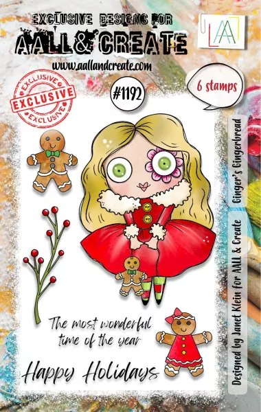 aall create clear stamp Ginger's Gingerbread