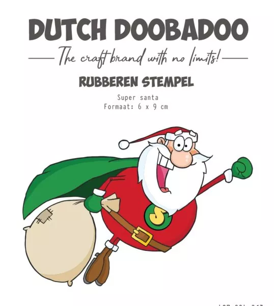 Super Santa Dutch Doobadoo Gummistempel