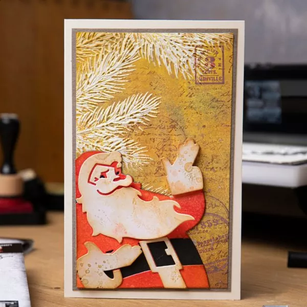 Retro Santa Tim Holtz Thinlits Colorize Dies Sizzix 1