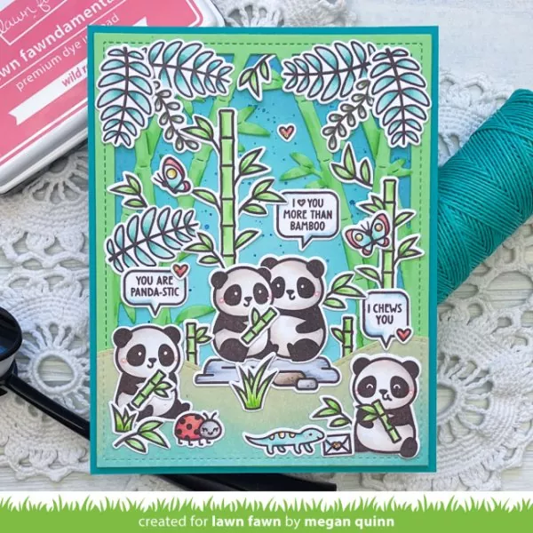 I Heart Pandas Stanzen Lawn Fawn 4