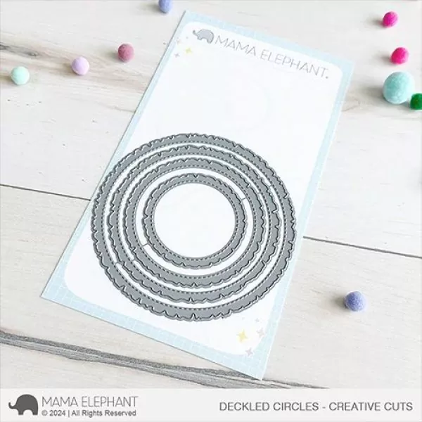 Deckled Circles Stanzen Creative Cuts Mama Elephant