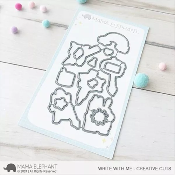 Write with Me Stanzen Creative Cuts Mama Elephant