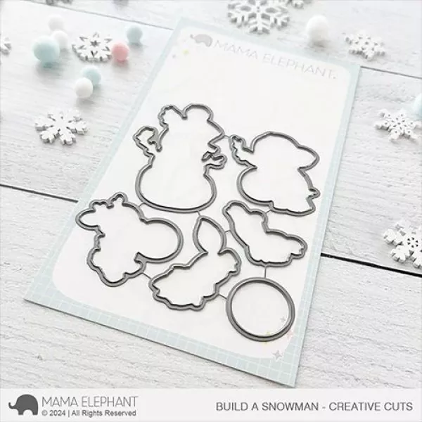 Build A Snowman Stanzen Creative Cuts Mama Elephant