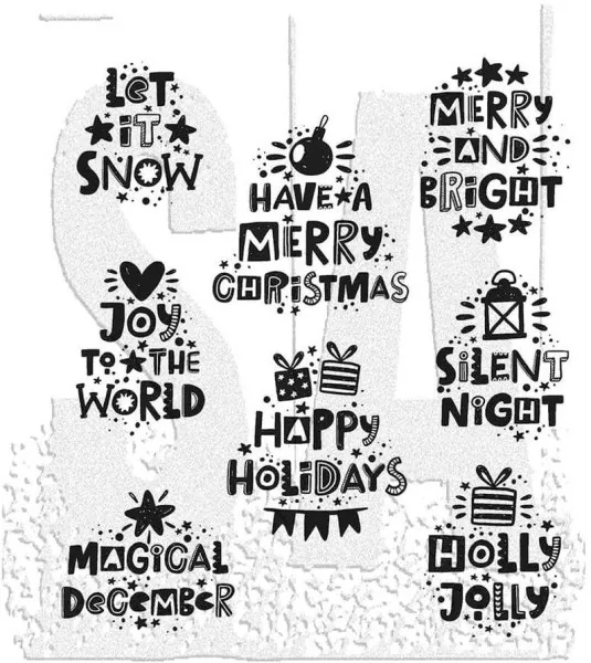 Holiday WhatNots Tim Holtz Gummistempel Stamper Anonymous