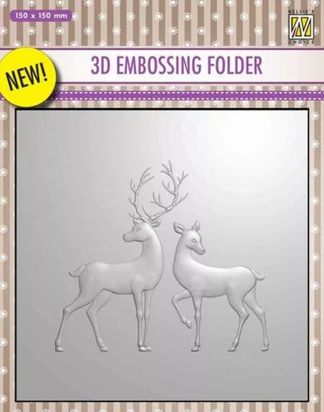 Reindeer 3D Embossing Folder von Nellie Snellen