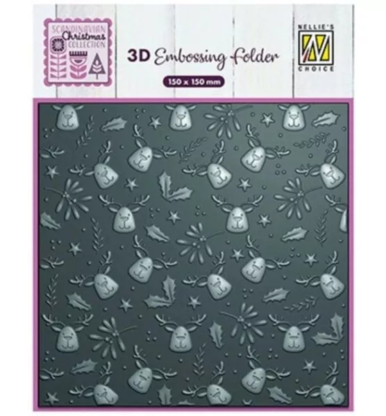 Moose 3D Embossing Folder von Nellie's Choice