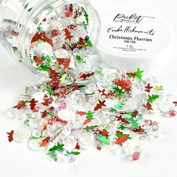 Christmas Flurries pailletten mix picket fence studios 1