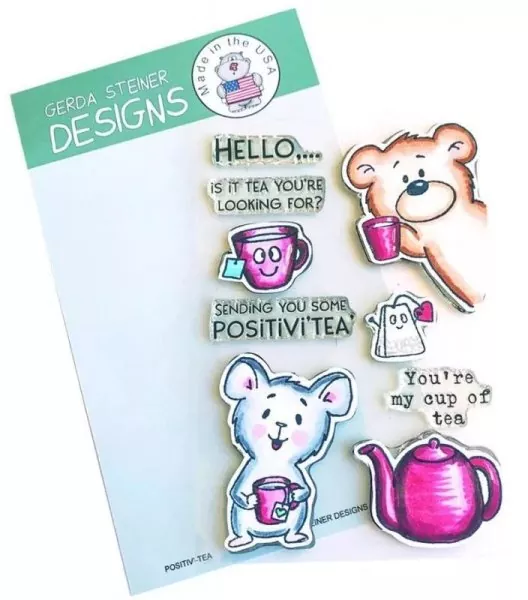 Positivi-Tea BUNDLE Stempel + Stanzen Gerda Steiner Designs