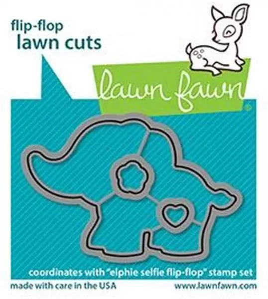 Elphie Selfie Flip-Flop Stanzen Lawn Fawn