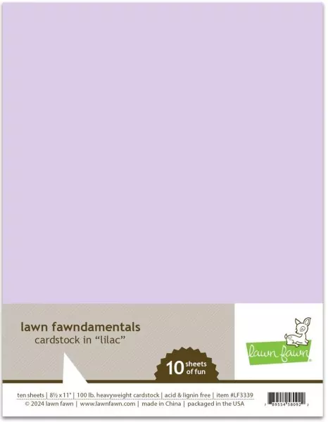 Cardstock Lilac Lawn Fawn