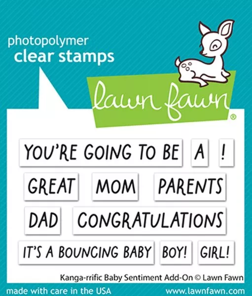 Kanga-rrific Baby Sentiment Add-On Stempel Lawn Fawn