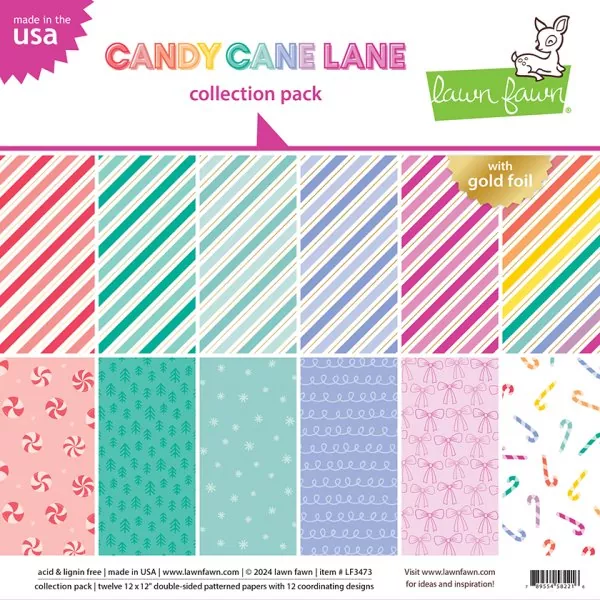 Candy Cane Lane Papier Collection Pack Lawn Fawn