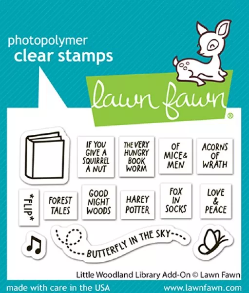 Little Woodland Library Add-On Stempel Lawn Fawn