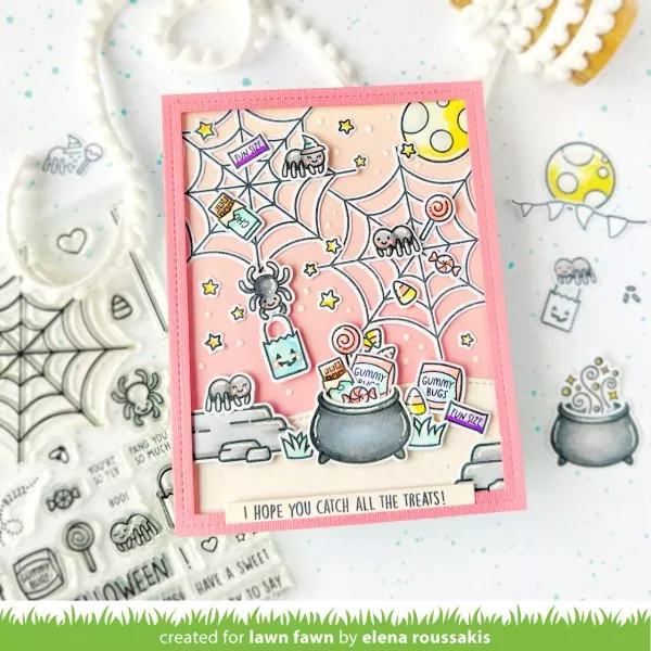 Sweet Spiders Stempel Lawn Fawn 1