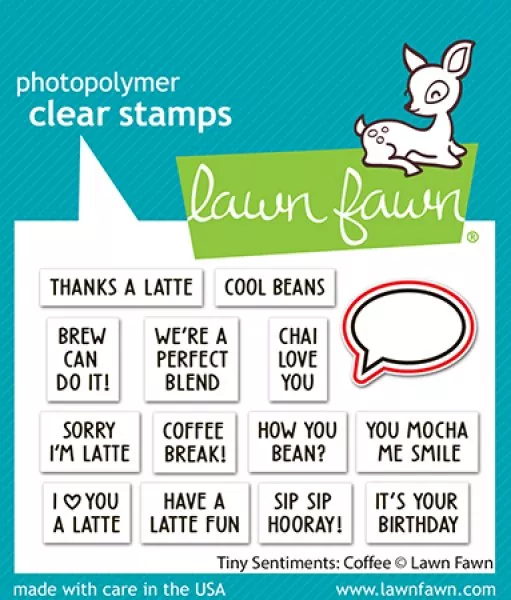 Tiny Sentiments: Coffee Stanzen Lawn Fawn 1