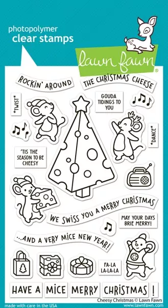 Cheesy Christmas Stempel Lawn Fawn