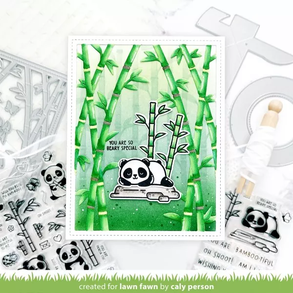 I Heart Pandas Add-On Stanzen Lawn Fawn 2