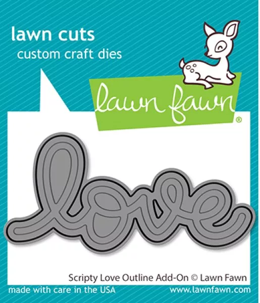 Scripty Love Outline Add-On Stanzen Lawn Fawn