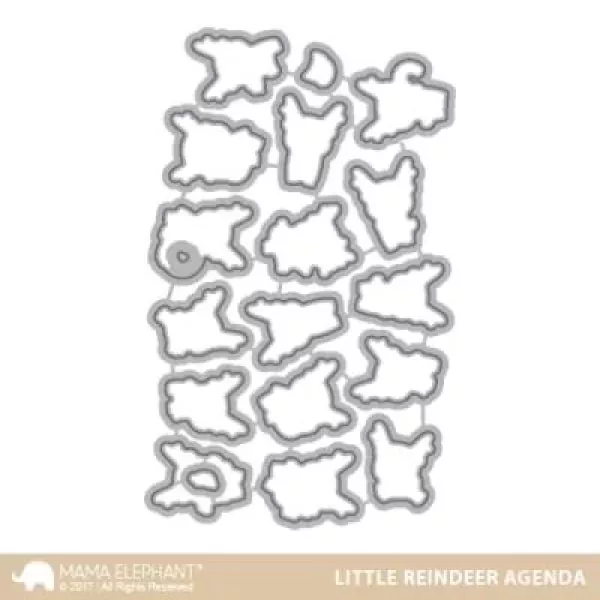 Little Reindeer Agenda Mama Elephant Stamp & Die Bundle 1