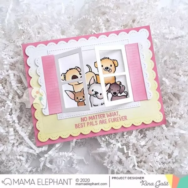 My Pet Puppies Mama Elephant Stamp & Die Bundle 4