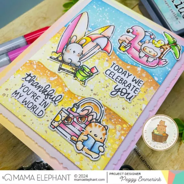 Deliver Summer Vibes Clear Stamps Stempel Mama Elephant 2