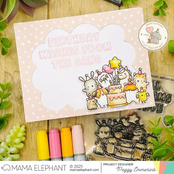 Poofy Cloud Note Stanzen Creative Cuts Mama Elephant 1