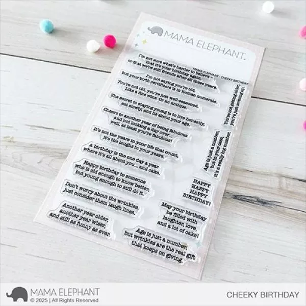 Cheeky Birthday Clear Stamps Stempel Mama Elephant