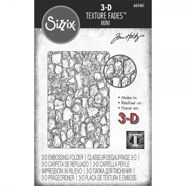 Mini Cobblestone 3D Embossing Folder von Tim Holtz by Sizzix