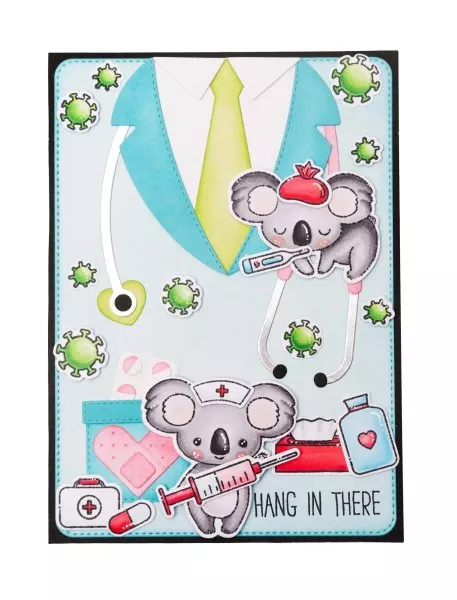 Sweet Stories Koala & Get Well Bundle Stempel & Stanzen Set Studio Light 4