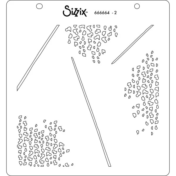 Fern Layered Stencils Schablonen Sizzix 2