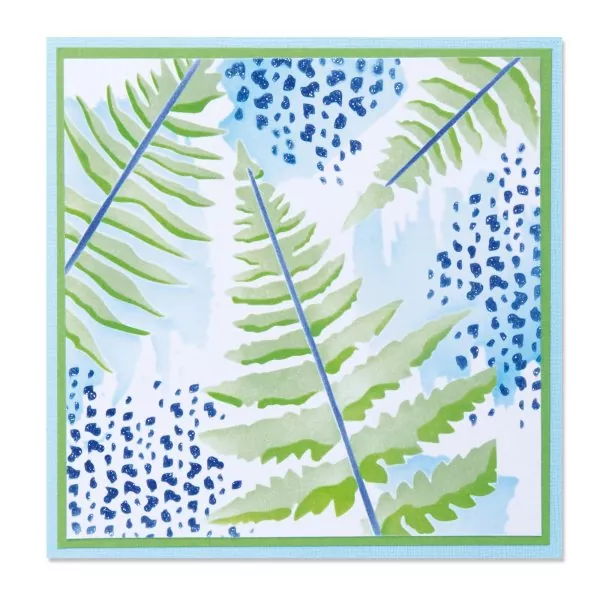 Fern Layered Stencils Schablonen Sizzix 5