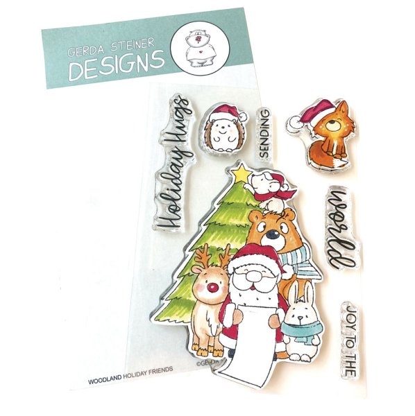 Woodland Holiday Friends clearstamps Gerda Steiner Designs