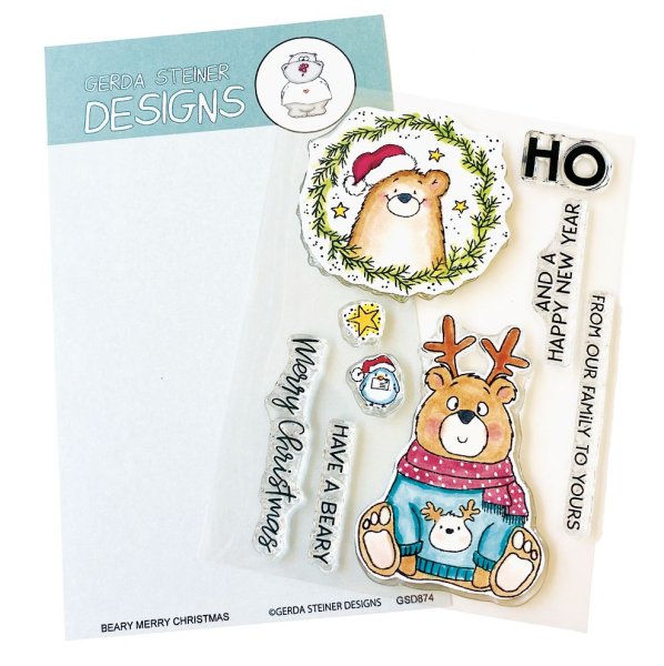 Beary Merry Christmas BUNDLE Stempel + Stanzen Gerda Steiner Designs