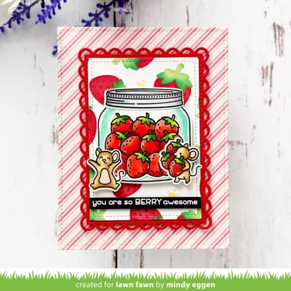 Strawberry Fields Background Stencils Schablonen Lawn Fawn 4