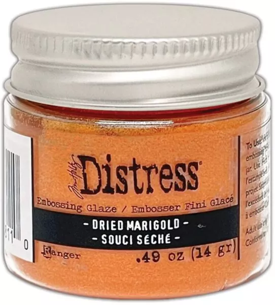 ranger distress embossing glaze Dried Marigold tim holtz