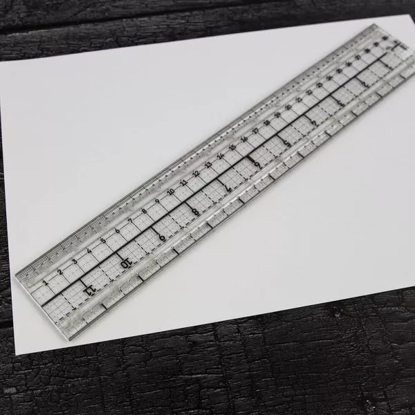 Tim Holtz Media Ruler 12"x2" Lineal Tonic Studios 1