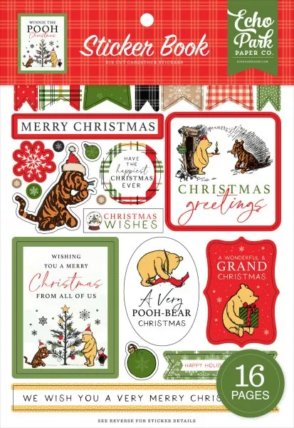 echo park Winnie The Pooh Christmas Sticker Book