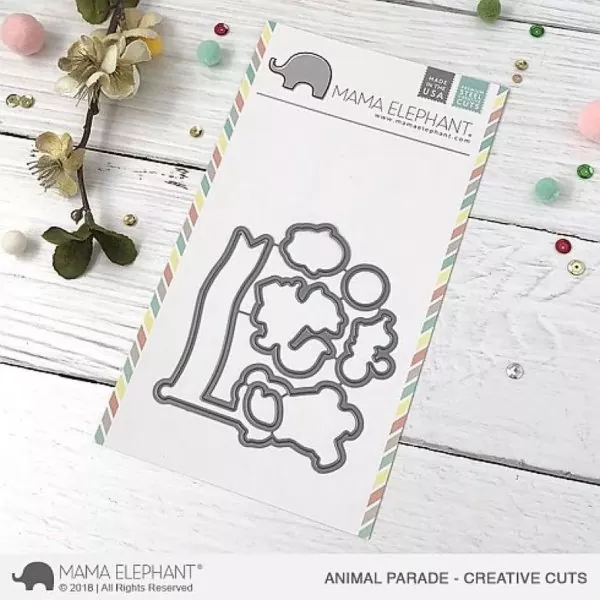 Animal Parade Mama Elephant Stamp & Die Bundle 1