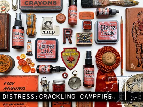 crackling campfire ranger distress re inker tim holtz 2