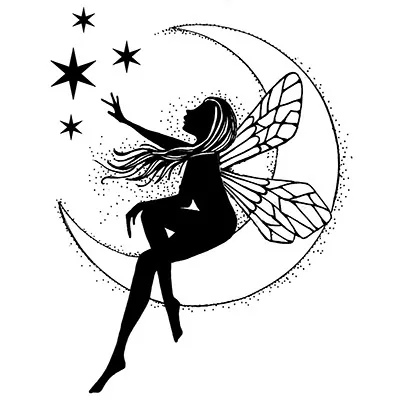 lavinia clear stamp moon fairy