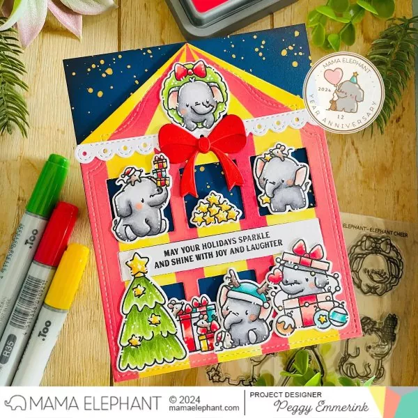 Elephant Cheer Clear Stamps Mama Elephant 1