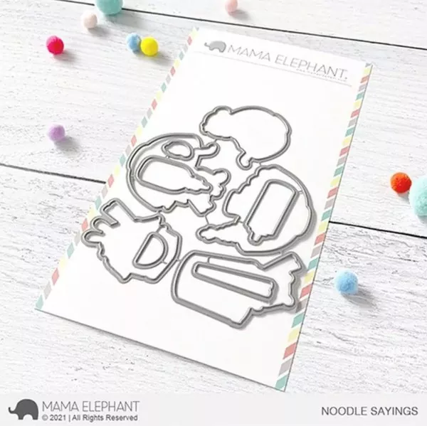 Oodles of Noodles Mama Elephant Stamp & Die Bundle 1