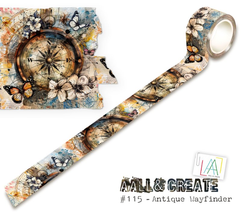 Antique Wayfinder #115 Washi Tape AALL & Create