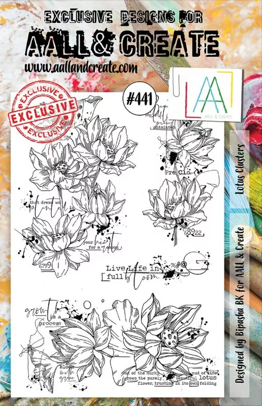 aall create clear stamp Lotus Clusters