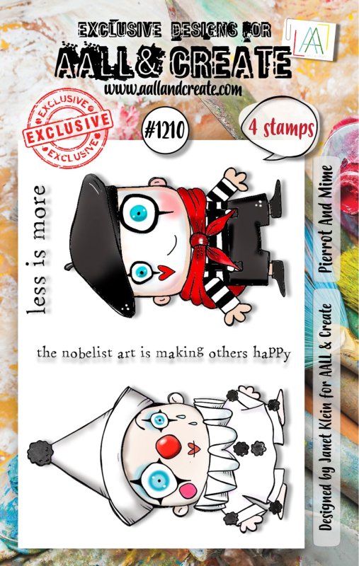 aall create clear stamp Pierrot And Mime