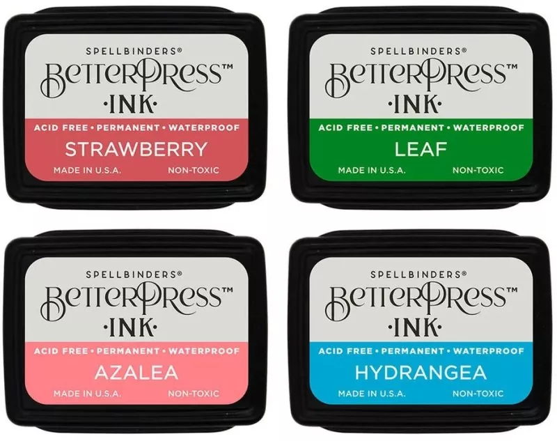 Spellbinders BetterPress Mini Ink Set Flower Garden 1